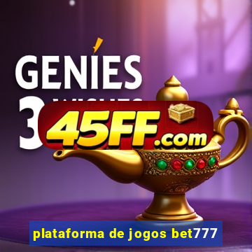 plataforma de jogos bet777